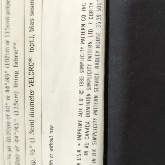 Simplicity 7021 Vintage Women's Uncut Shoulder Pad Sewing Pattern Size One Sz - Picture 4 of 6